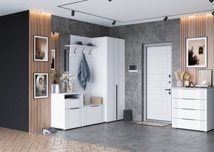 Прихожая Вита белый лофт (левое и правое исполнение)