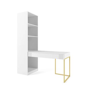 Стол со стеллажом Мишель (8 расцветок)