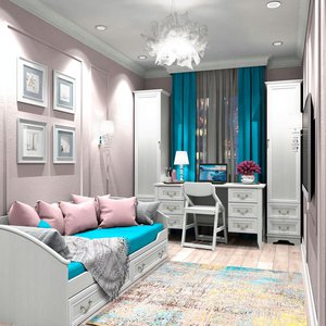 Набор «Загадочная Классика» с кроватью и столом у окна